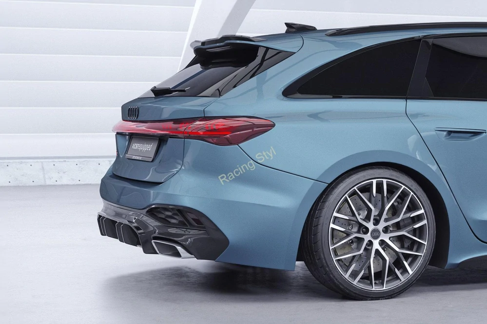 Audi A5 B10 S-Line spoiler na zadní nárazník difuzor Glossy Black CSR Lesk