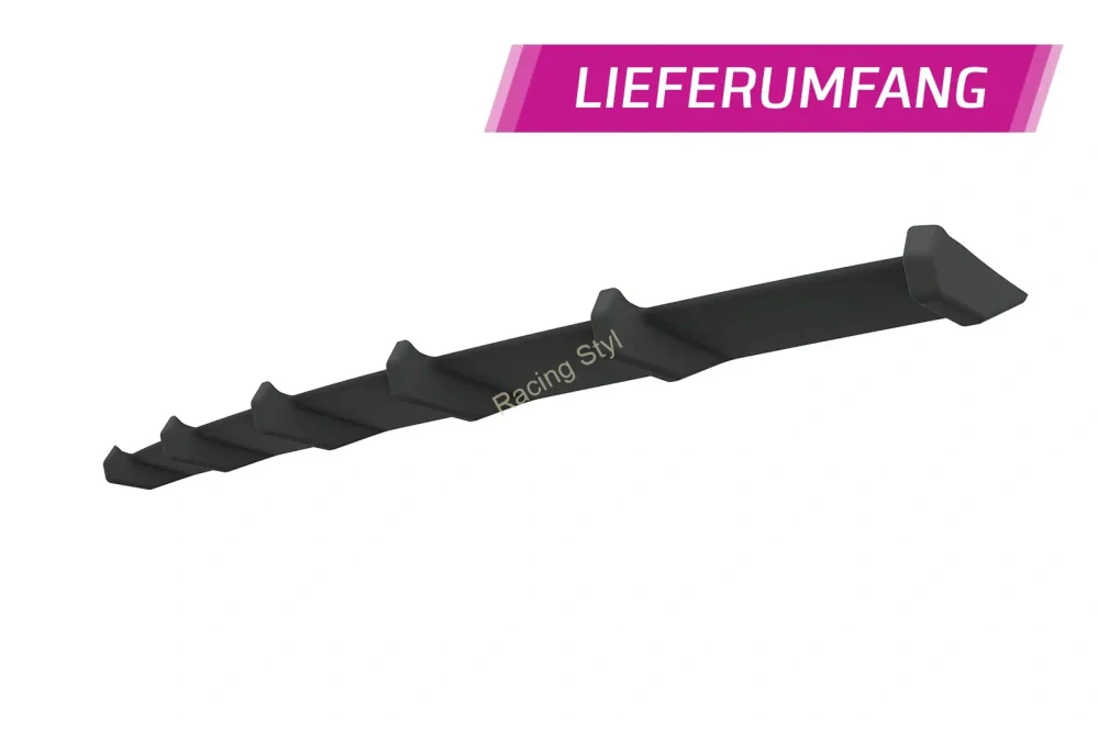 Audi A6 C8 4A/F2 spoiler na zadní nárazník difuzor Glossy Black CSR Lesk
