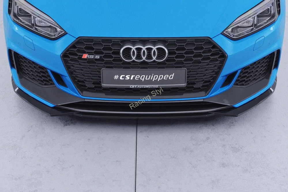 Audi RS5 (F5) přední spoiler lip Glossy Black CSR Lesk