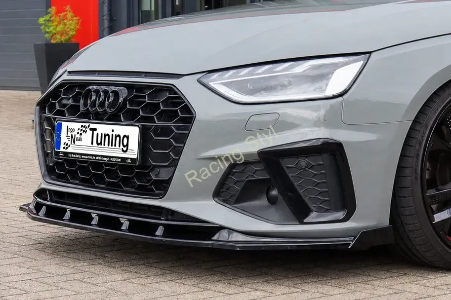 Audi A4 B9 S-Line Facelift přední spoiler lip s křidélky IN Tuning Matt.