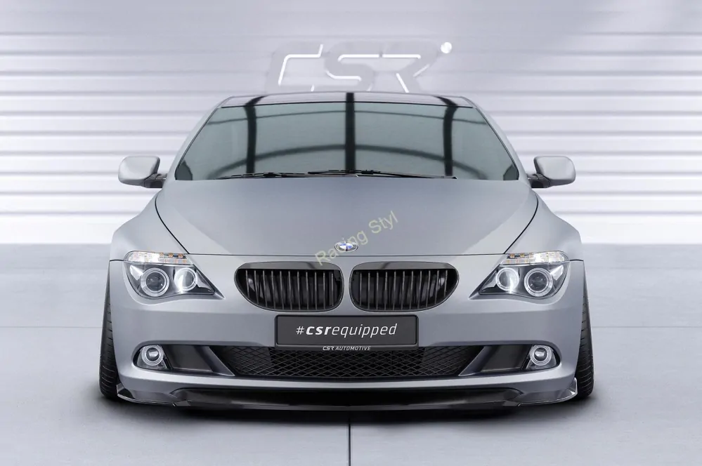 BMW 6 E63/ E64 LCI přední spoiler lipa Glossy Black CSR Lesk.