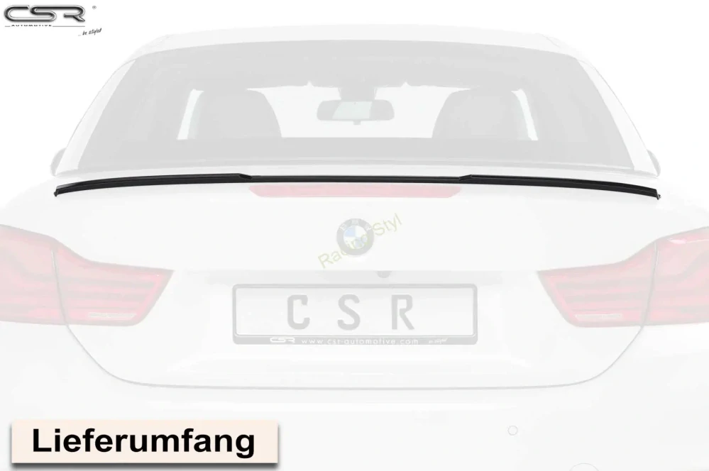 BMW 4 F33/ M4 F83 Cabrio zadní spoiler na víko kufru Glossy Black CSR Lesk
