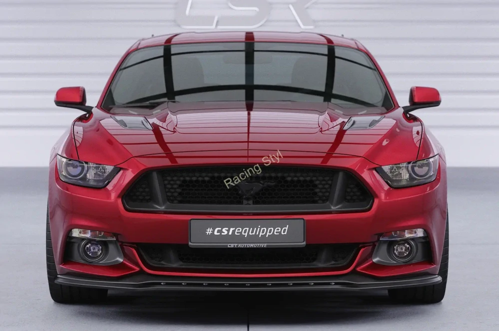 Ford Mustang VI přední spoiler lip Glossy Black CSR Lesk