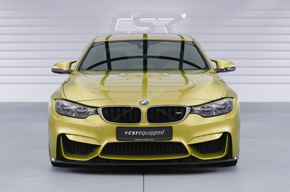 BMW M3/M4 F80/F82/F83 přední spoiler lip Glossy Black CSR Lesk