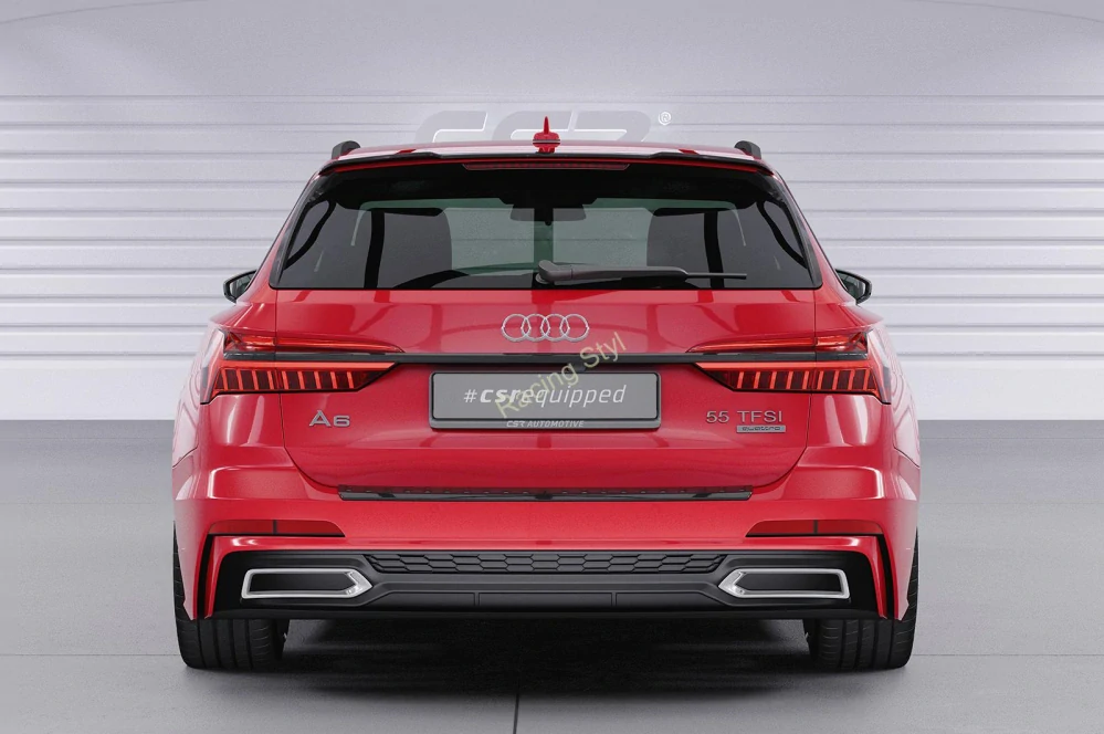 Audi A6 Avant C8 zadní spoiler Glossy Black CSR Lesk.