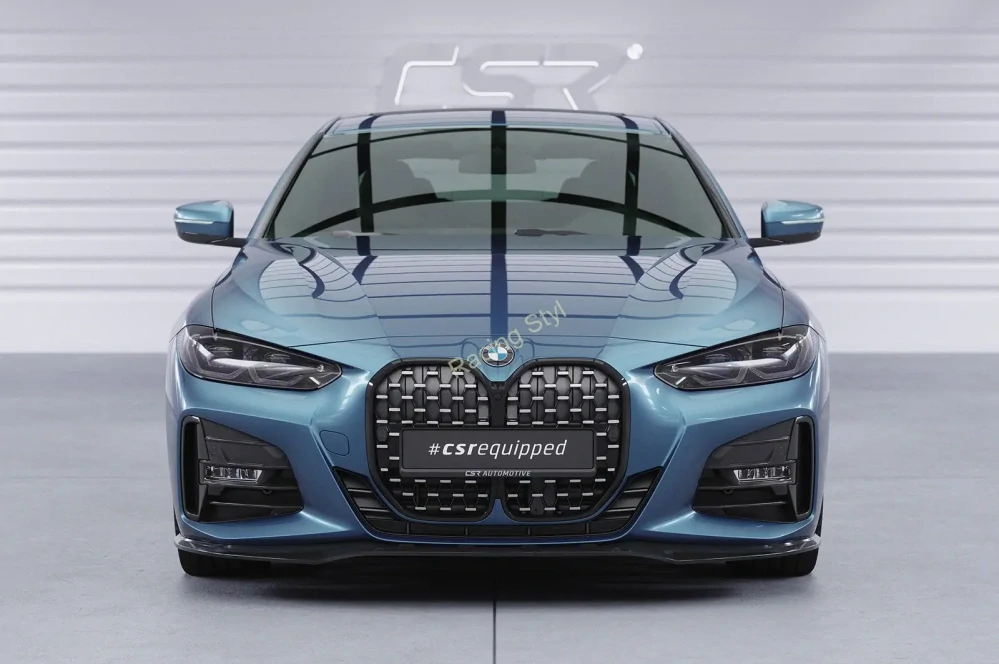 BMW 4 G22/G23 M-Paket a M440 přední spoiler lipa Glossy Black CSR Lesk.