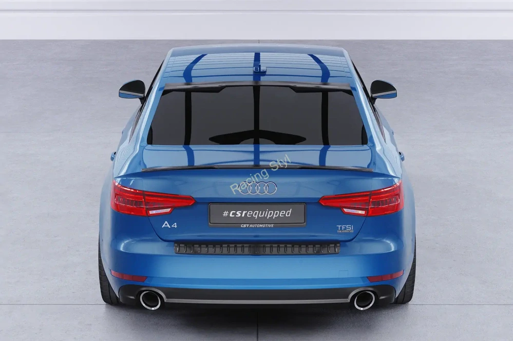 Audi A4 B9 8W Sedan spoiler na víko kufru Glossy Black CSR Leskl