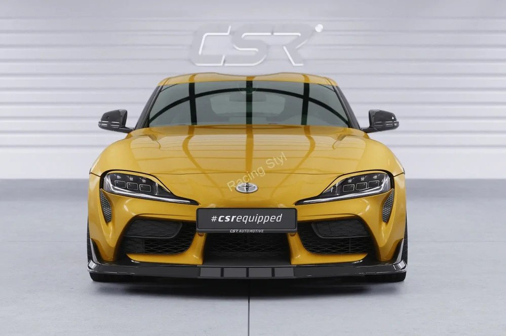 Toyota GR Supra A90 přední spoiler lip Glossy Black CSR Lesk