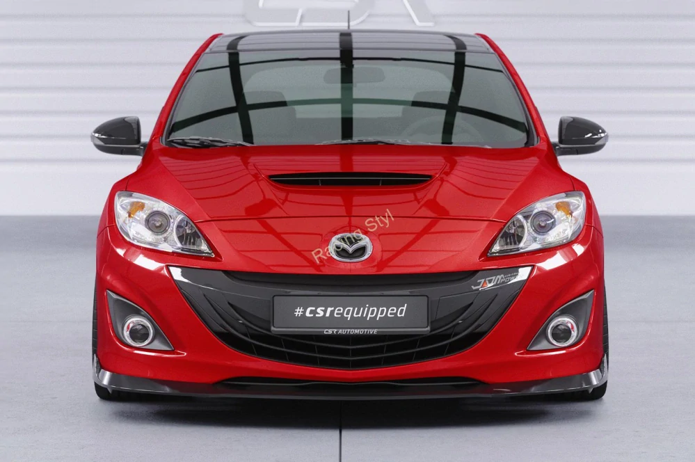 Mazda 3 (typ BL) MPS přední spoiler lipa Glossy Black CSR Lesk.