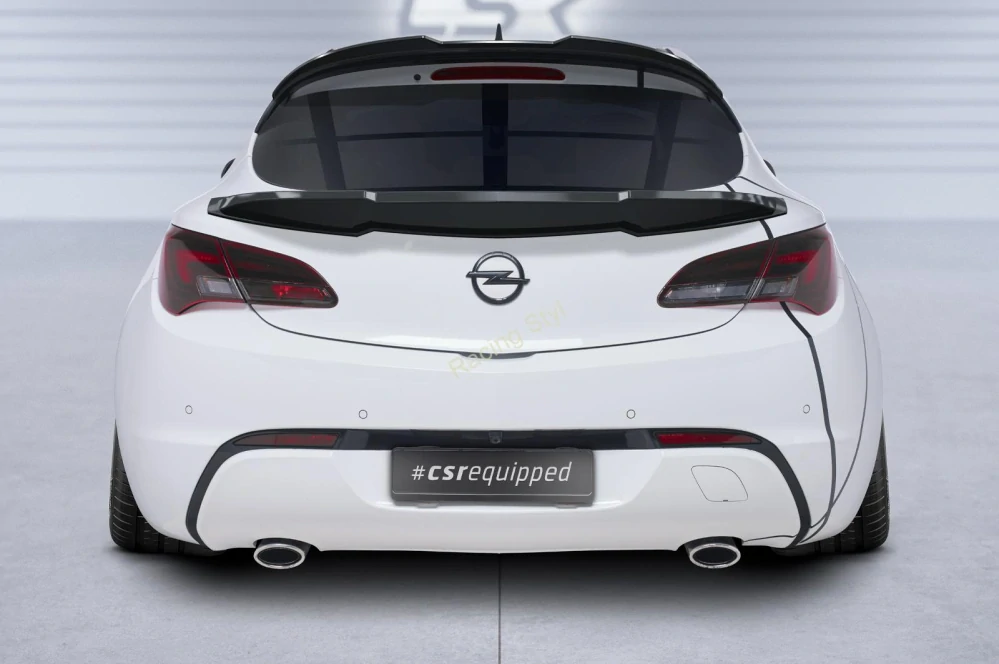 Opel Astra J GTC OPC-Line spoiler na zadní křídlo Glossy Black CSR Lesk.