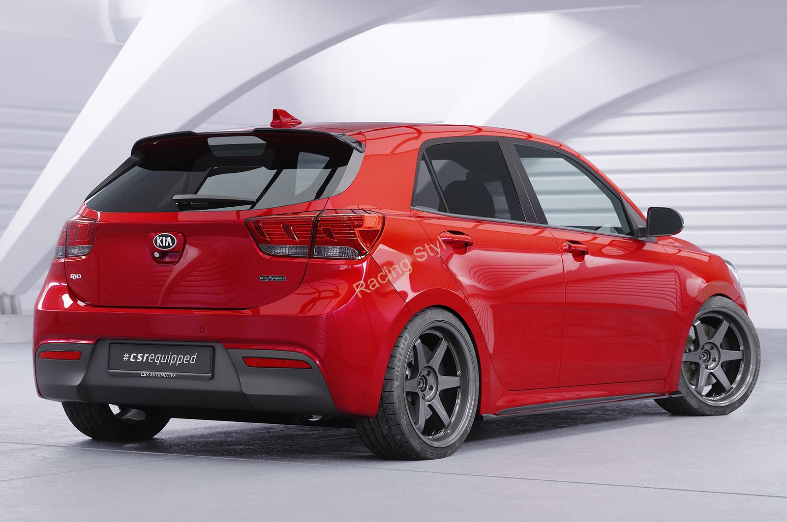 Kia Rio YB lišty na boční prahy Glossy Black CSR