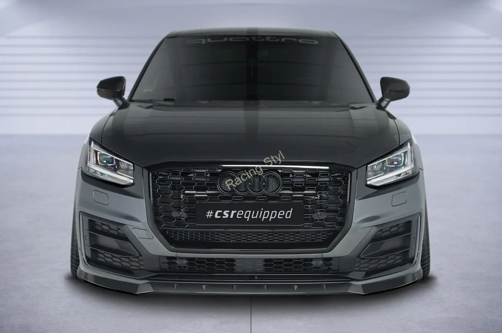 Audi Q2 (Typ GA) S-Line přední spoiler lip Glossy Black CSR Lesk