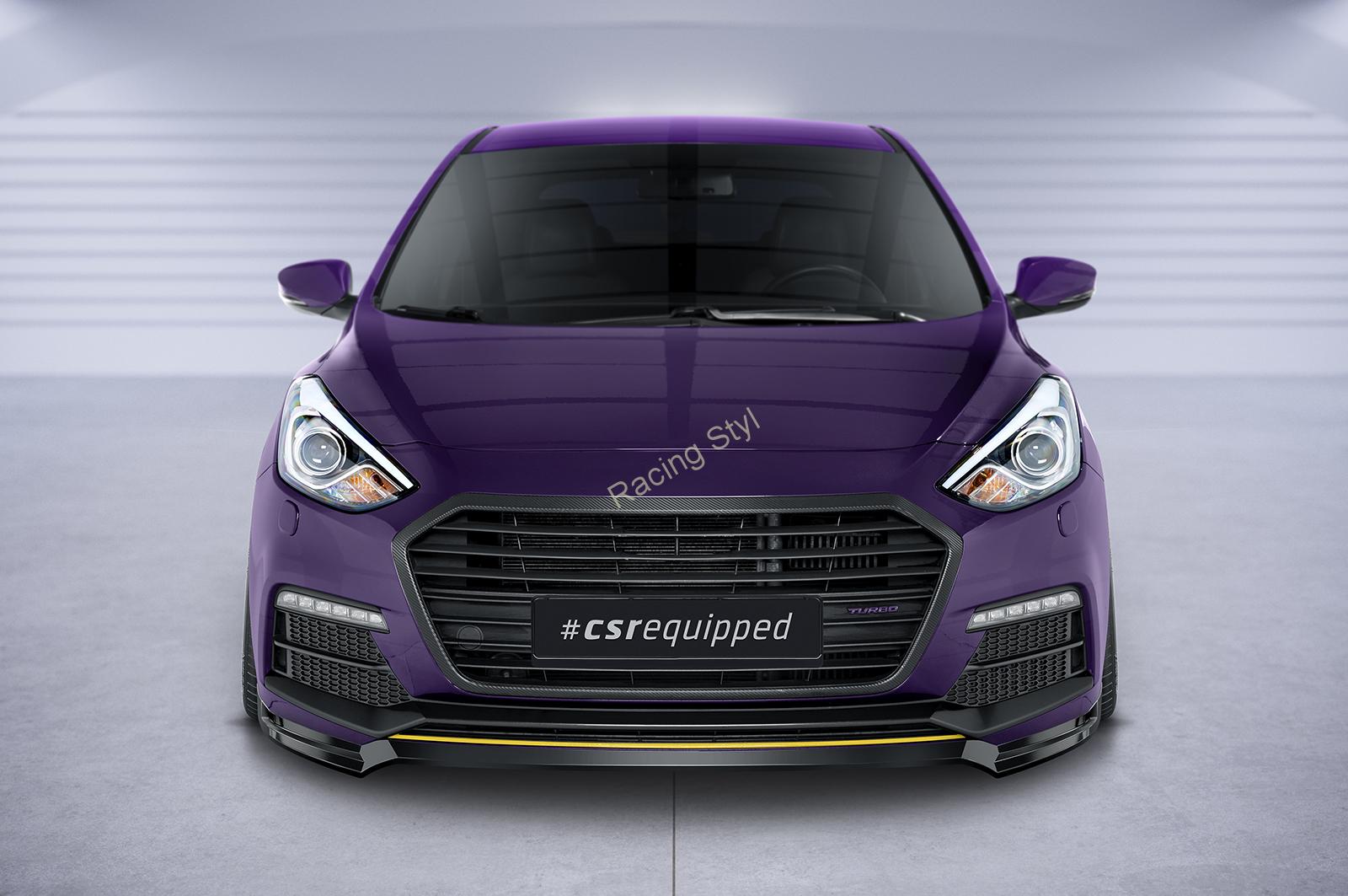 Hyundai I30 (GD) Turbo přední spoiler lip Glossy Black CSR Lesk