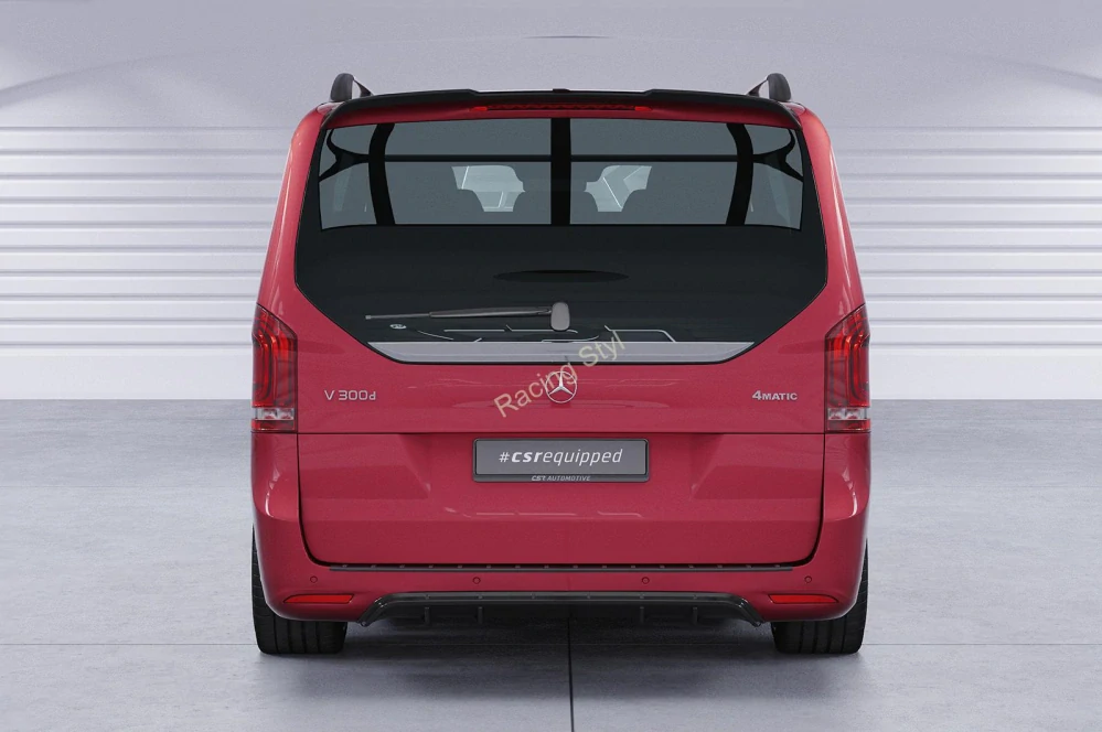 Mercedes Benz V-Class 447 AMG-Line spoiler na zadní dveře Glossy Black CSR Lesk.