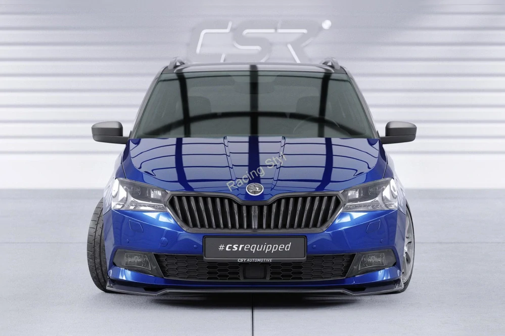 Škoda Fabia 3 typ NJ Facelift přední spoiler lip Glossy Black CSR Lesk.
