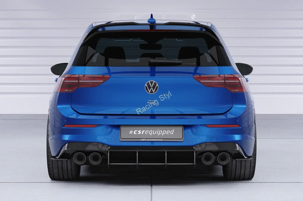 VW Golf 8 GTI Clubsport/ R spoiler na zadní křídlo Glossy Black CSR Lesk.