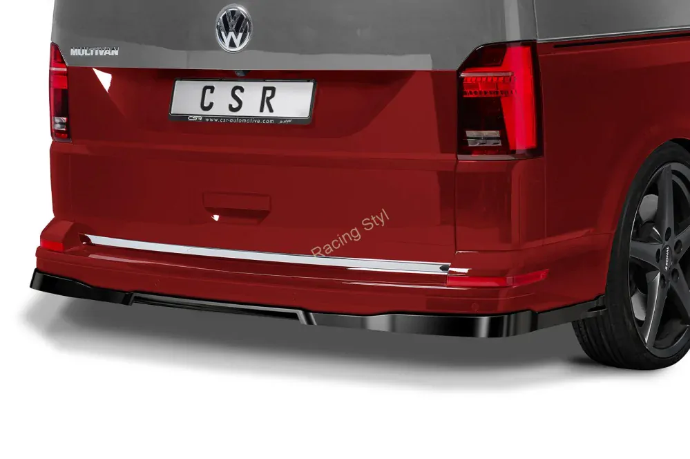 VW T6/ T6.1 spoiler na zadní nárazník Glossy Black CSR Lesk.