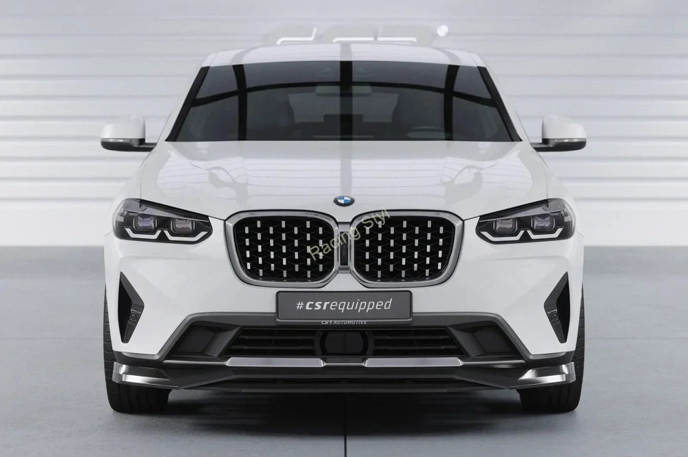 BMW X4 (G02) přední spoiler lip Glossy Black CSR Lesk
