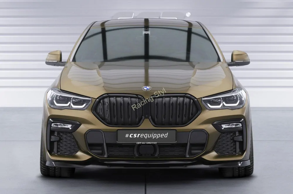 BMW X6 G06 M-Paket/ M50i přední spoiler lipa Glossy Black CSR Lesk