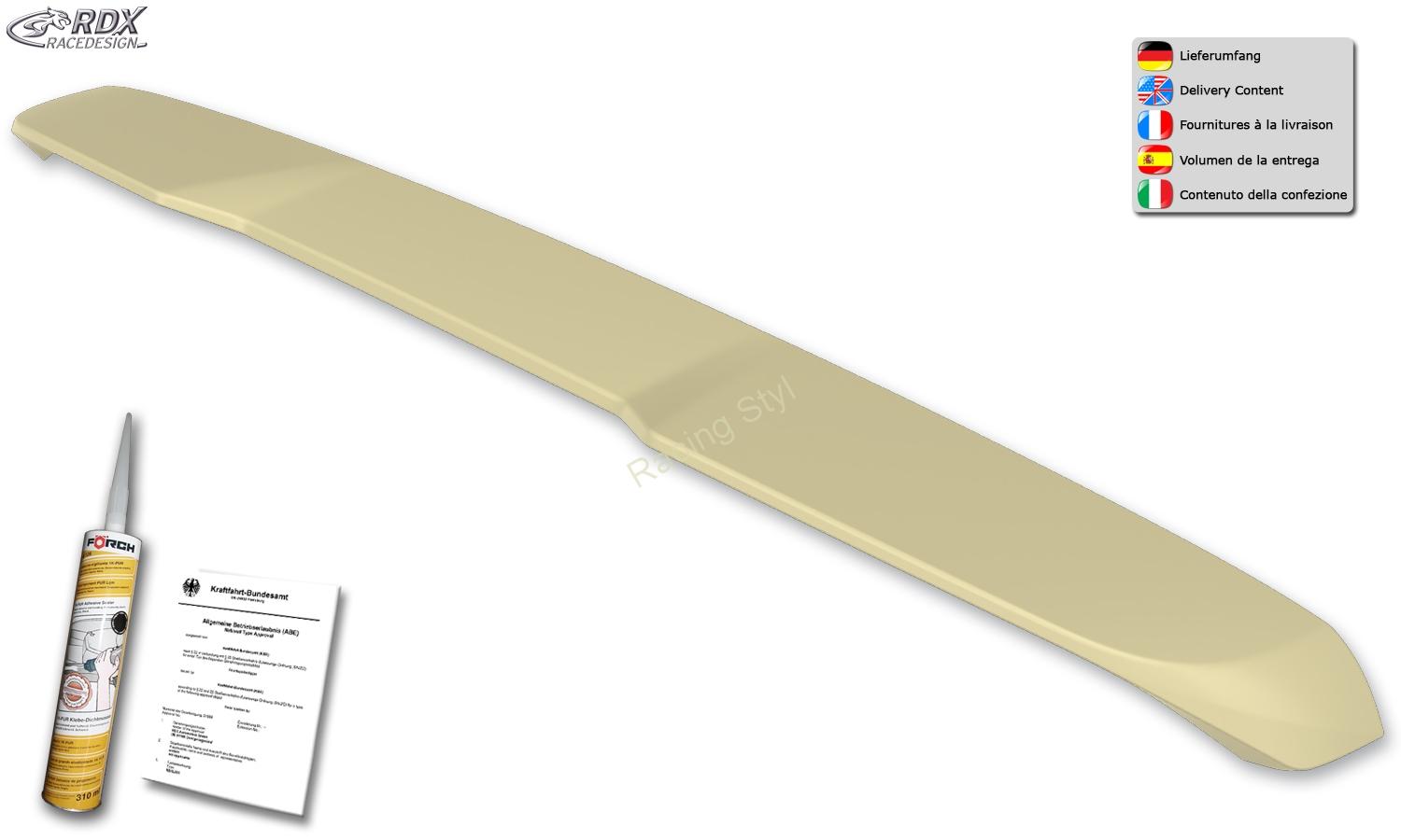 Mercedes Benz Vito W447 střešní spoiler RDX pro výklopné dveře