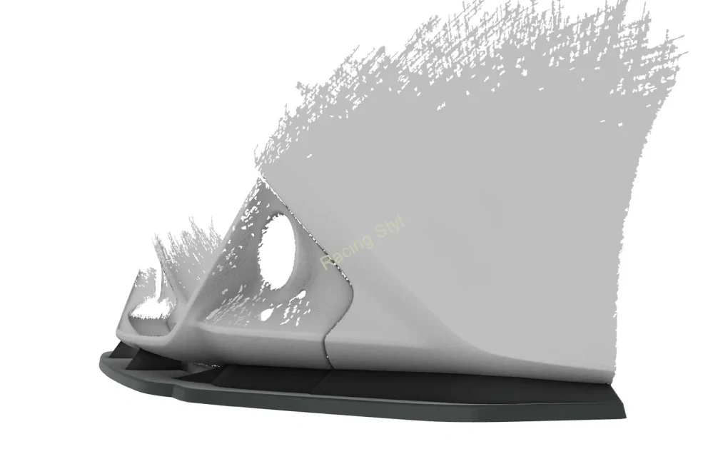 Toyota Aygo 2 Facelift přední spoiler lip Glossy Black CSR Lesk