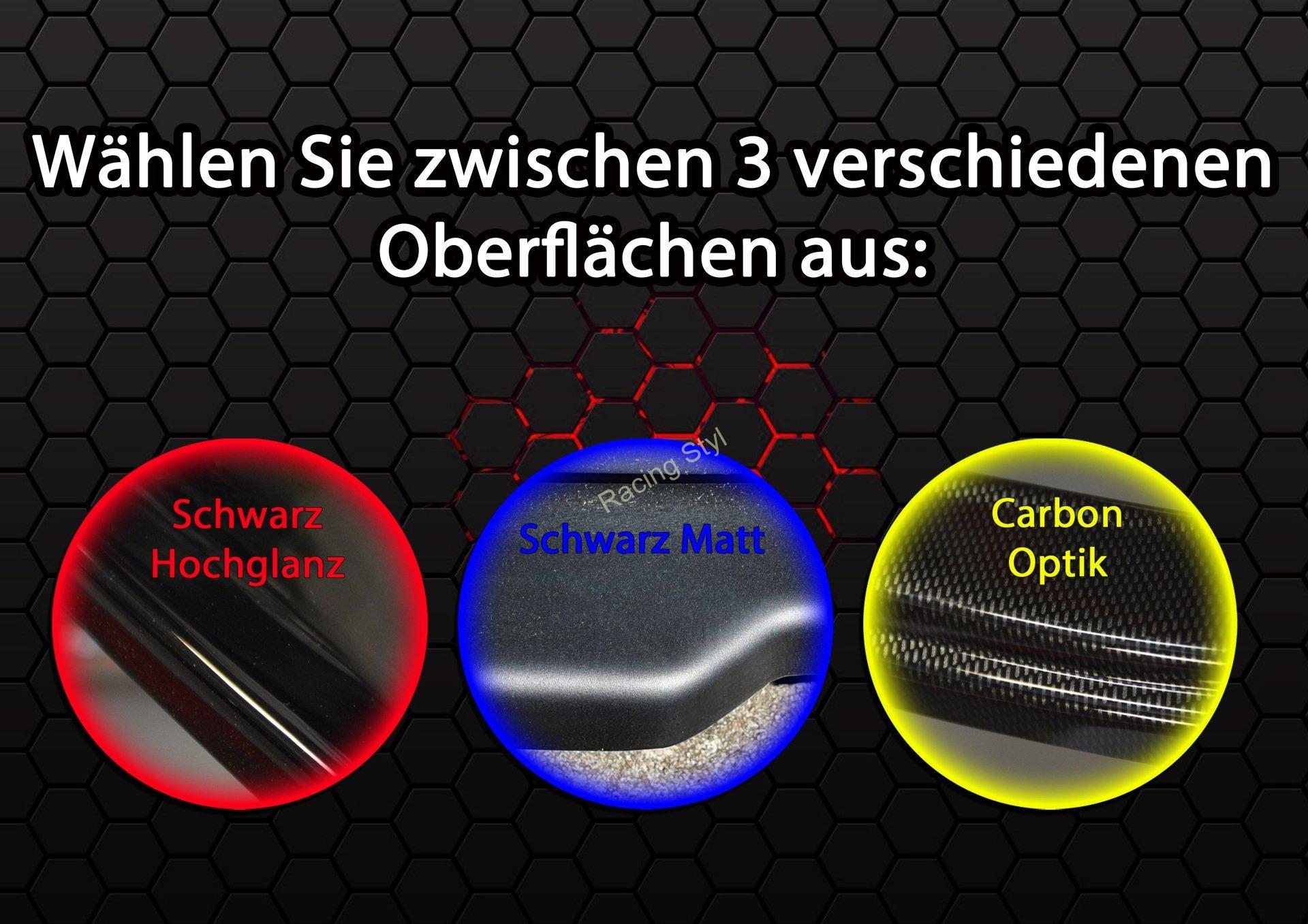 VW Golf 8 R přední spoiler lipa s křidélky IN Tuning Matt.
