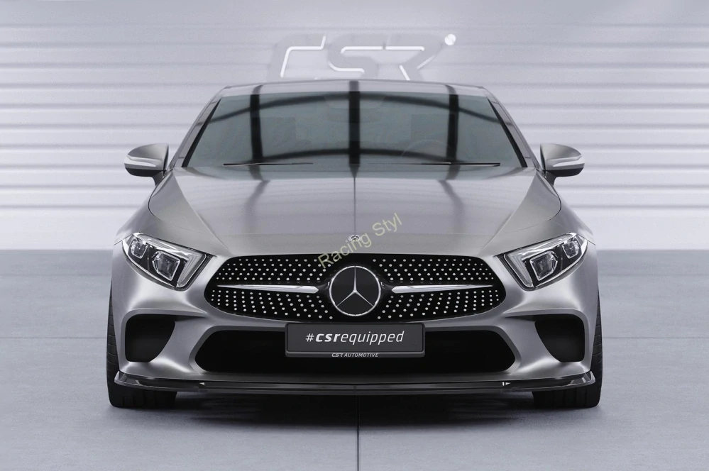 Mercedes Benz CLS (C257) přední spoiler lipa Glossy Black CSR Lesk