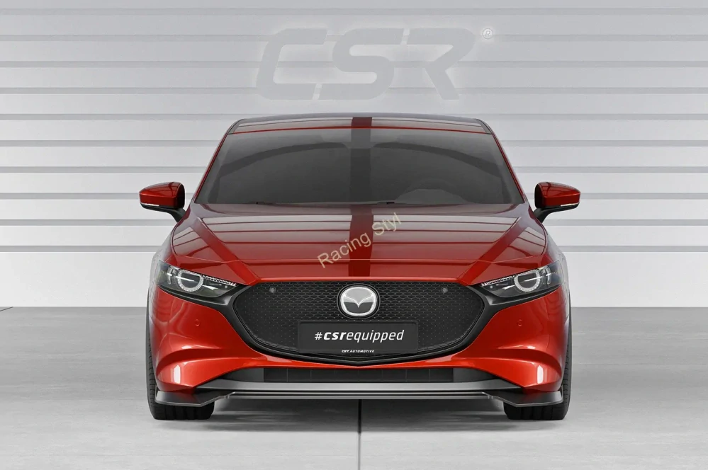 Mazda 3 typ BP přední spoiler lip Glossy Black CSR Lesk