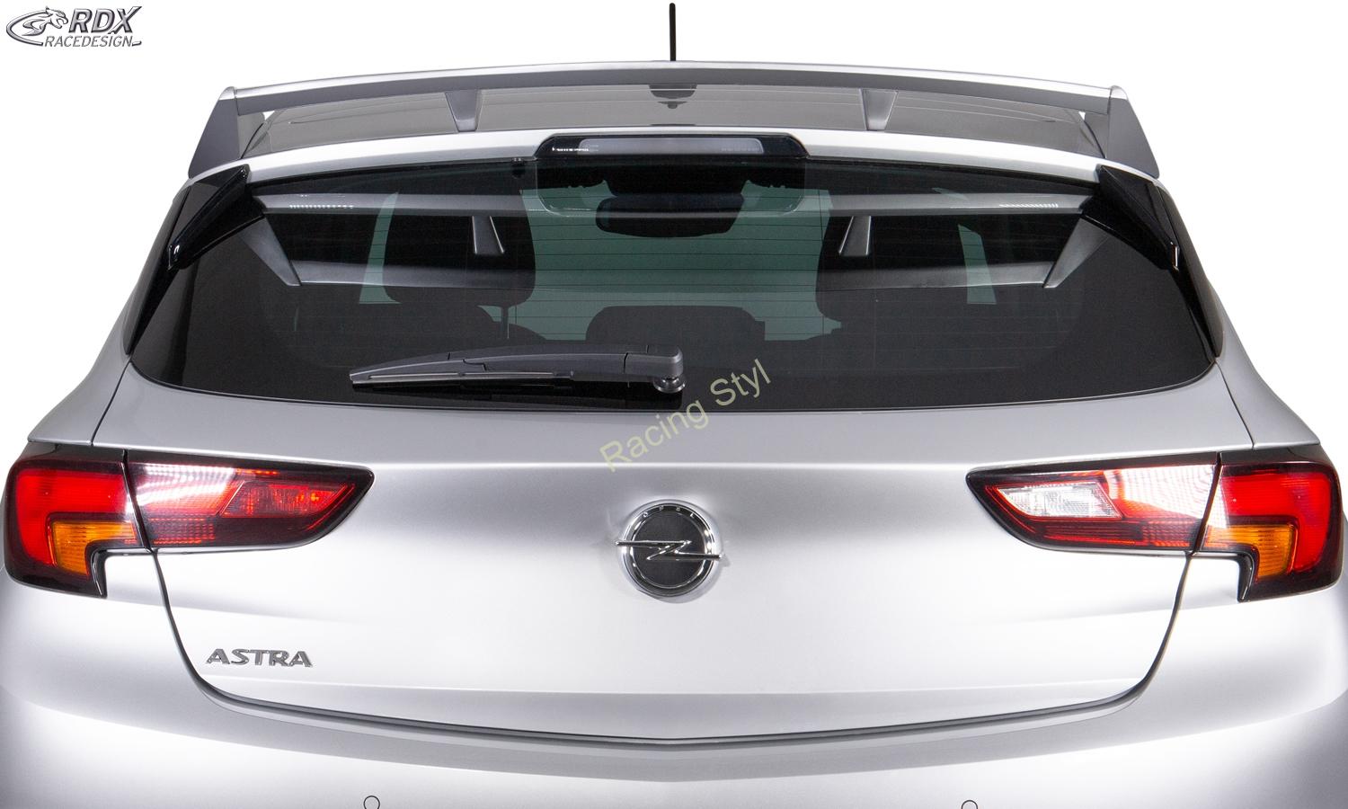 Opel Astra K spoiler křídlo na zadní dveře RDX