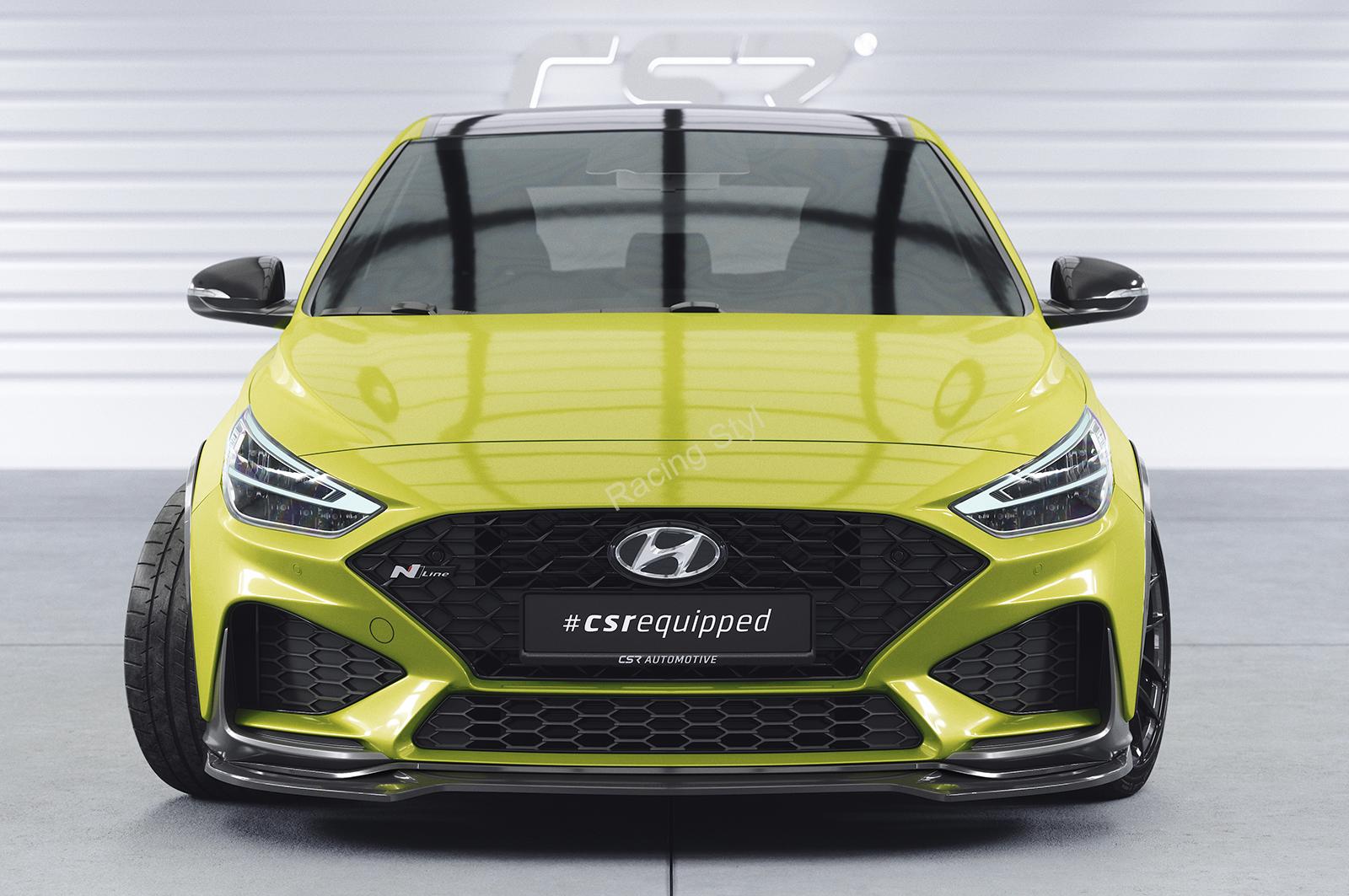 Hyundai I30 (PD) N/ N-Line Facelift přední spoiler lipa Glossy Black CSR Lesk.