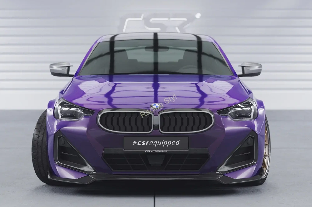BMW 2 G42 M-Paket/ M240i přední spoiler lip Glossy Black CSR Lesk