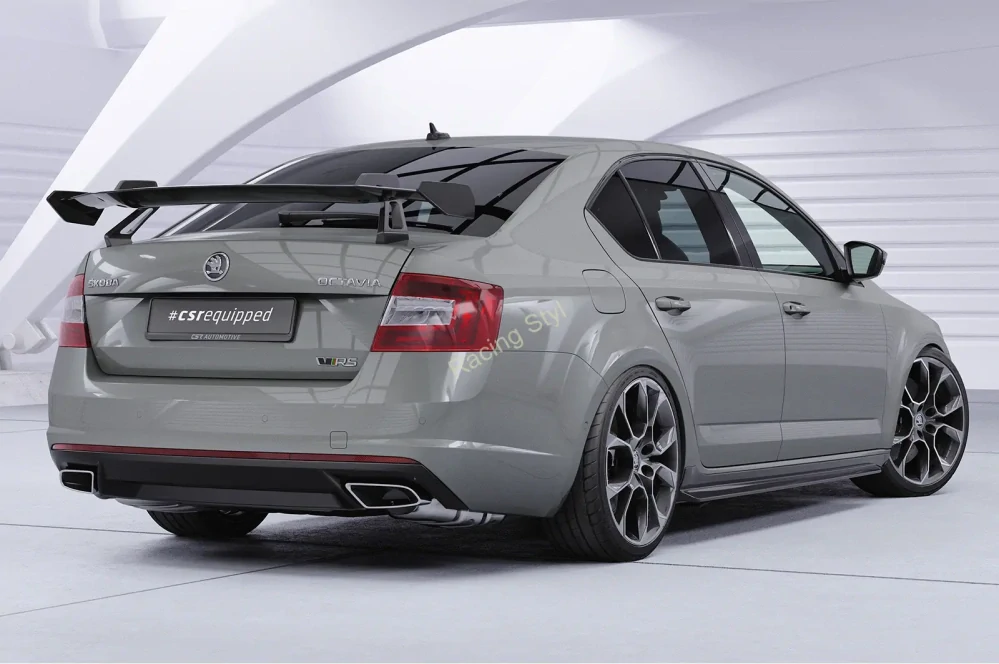 Škoda Octavia 3 Typ 5E nástavce na boční prahy Glossy Black CSR Lesk.
