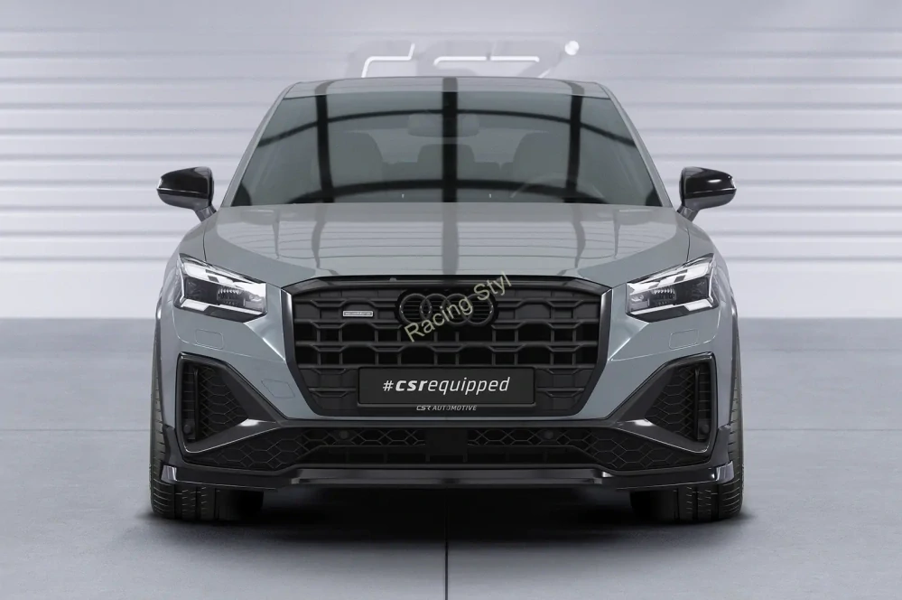 Audi Q2 (Typ GA) Facelift S-Line přední spoiler lipa Glossy Black CSR Lesk.