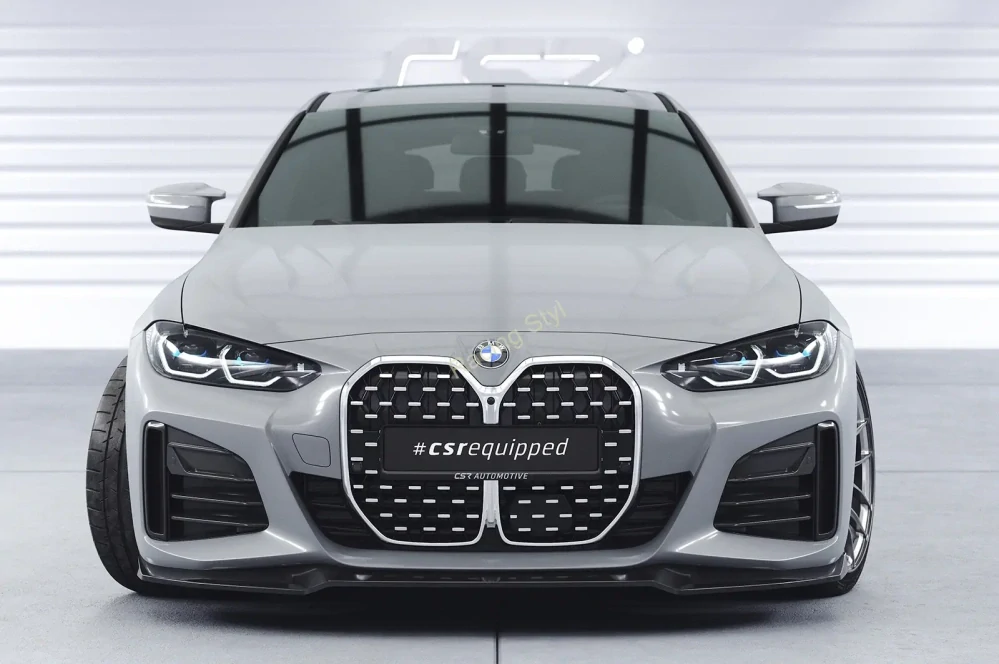 BMW 4 (G26)/ i4 M-Paket LCI přední spoiler lipa Glossy Black CSR Lesk