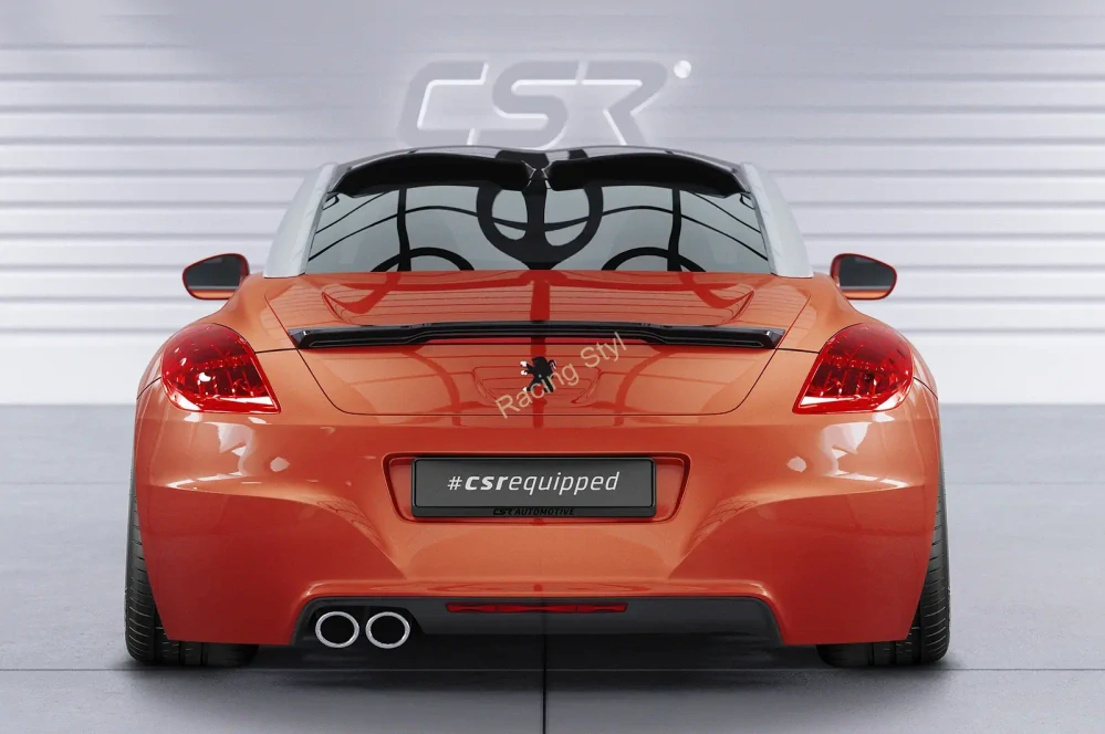 Peugeot RCZ spoiler na zadní výsuvné křídlo Glossy Black CSR Lesk.