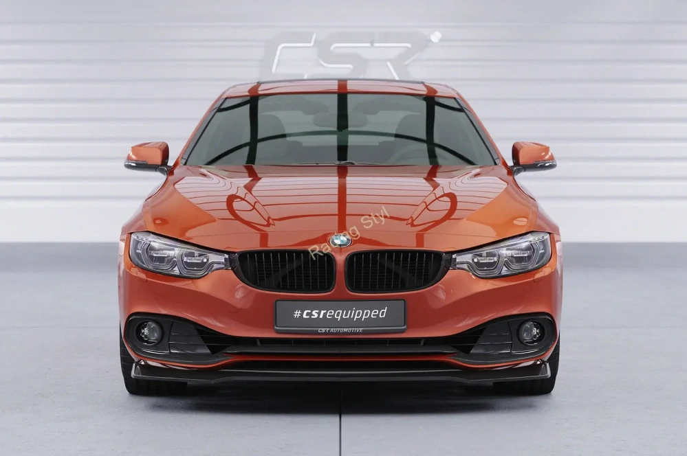 BMW 4 F36 Gran Coupe přední spoiler lipa Glossy Black CSR Lesk