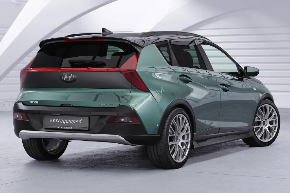 Hyundai Bayon nástavce na boční prahy Glossy Black CSR Lesk.