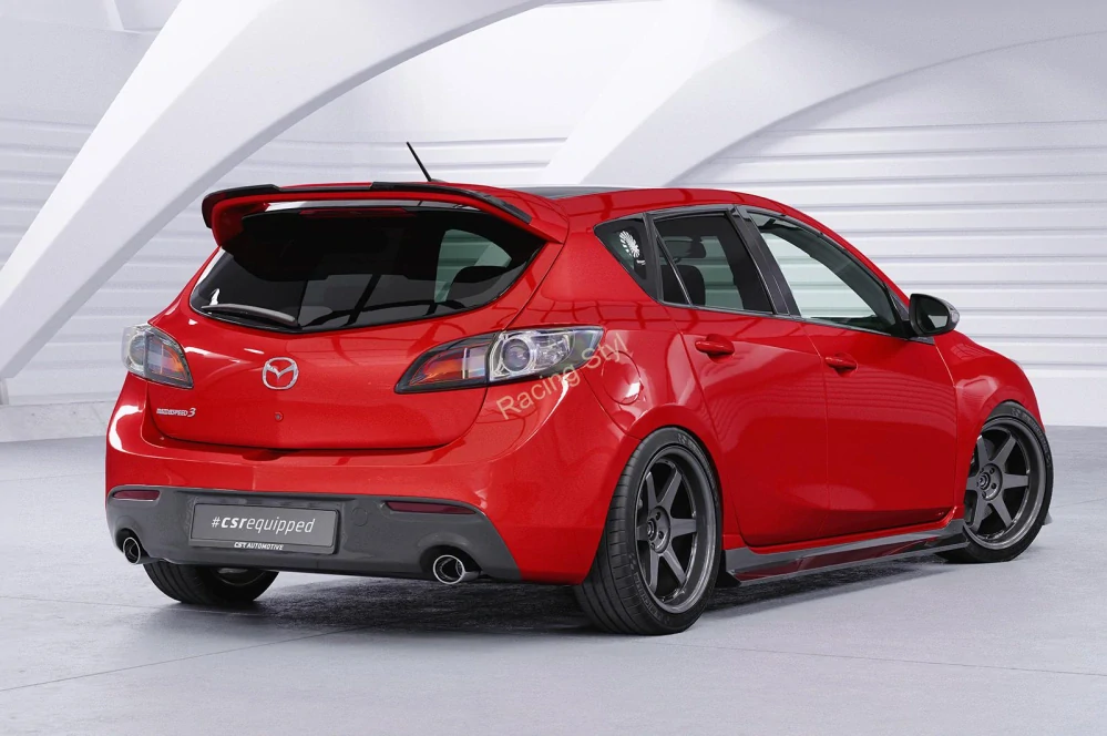 Mazda 3 (Typ BL) MPS nástavce na boční prahy Glossy Black CSR Lesk