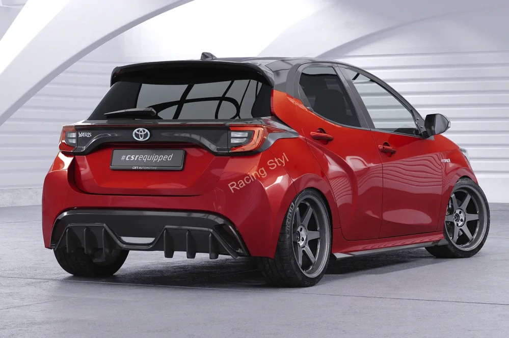 Toyota Yaris 4 (XP21) nástavce na boční prahy Glossy Black CSR Lesk