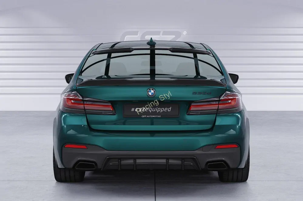 BMW 5 G30/ G31 LCI M-Paket spoiler na zadní nárazník Glossy Black CSR Lesk.
