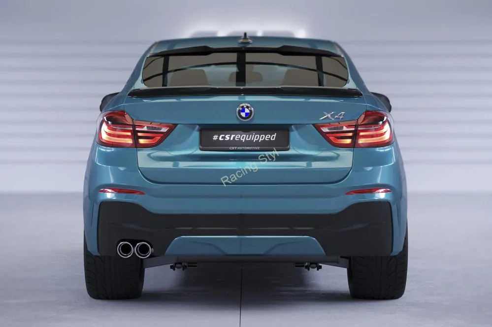 BMW X4 (F26) spoiler pod zadní okno Glossy Black CSR Lesk.
