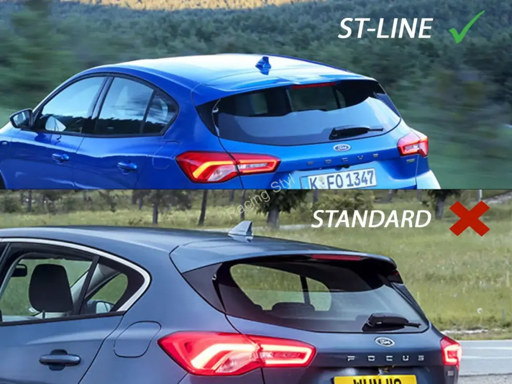 Ford Focus Mk4 ST-Line střešní spoiler Glossy Black MD Design Lesk.
