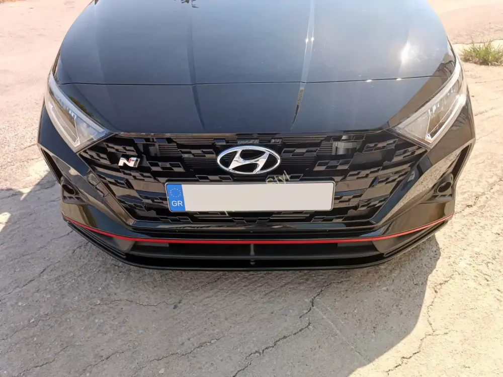 Hyundai i20 N přední spoiler lipa Glossy Black MD Design Lesk.