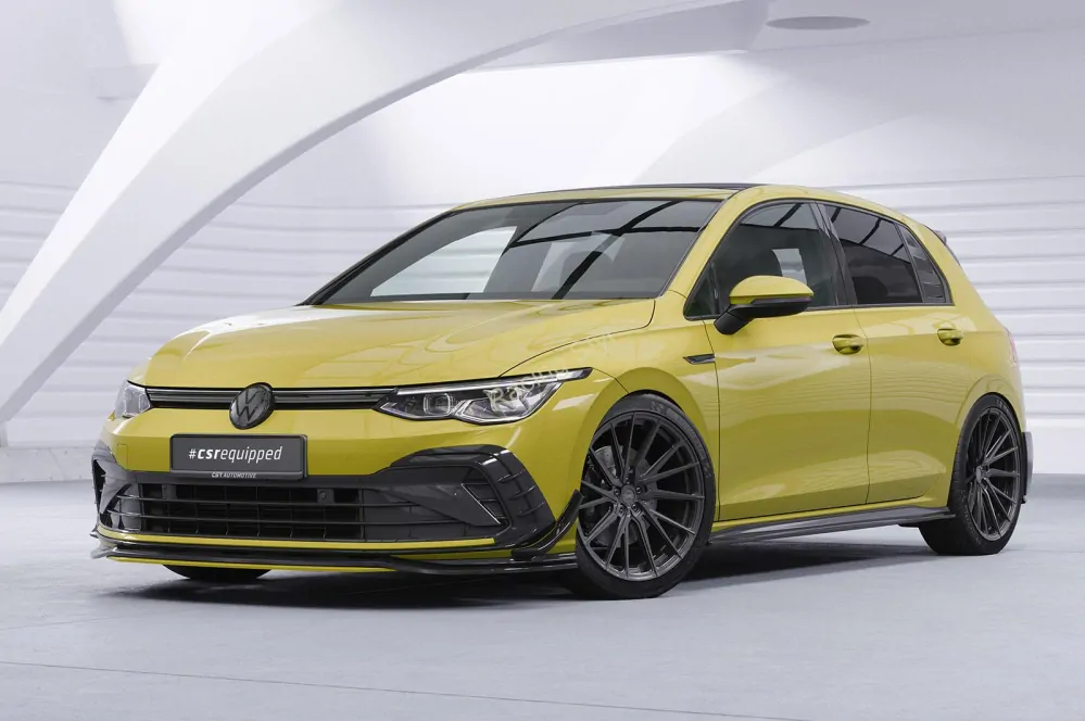 VW Golf 8 Hatchback kryty na zadní boční okna Glossy Black CSR Lesk.