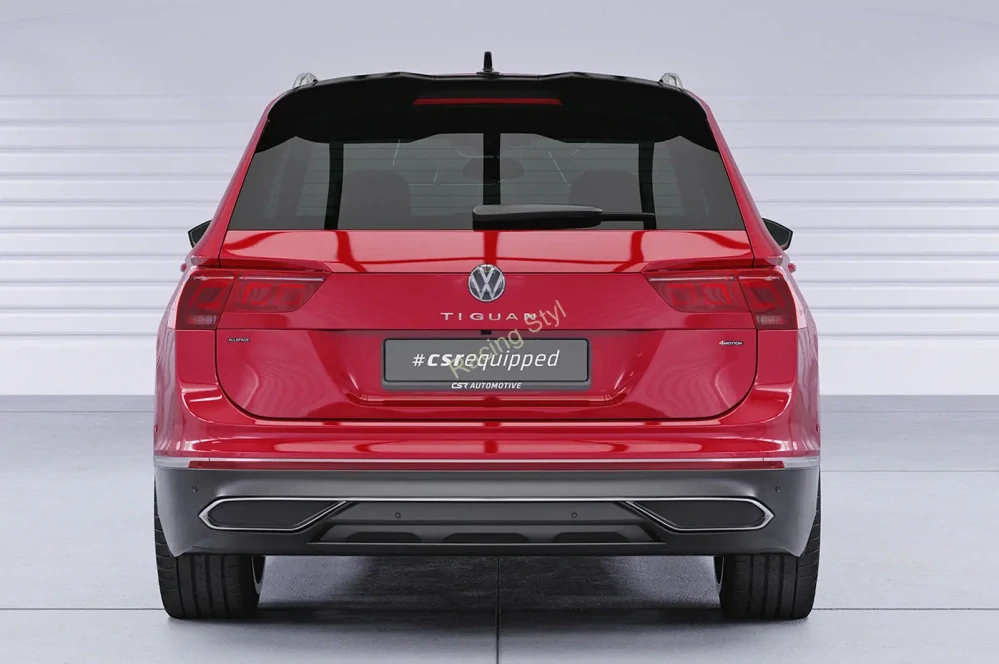 VW Tiguan 2 typ AD1 Allspace spoiler nad zadní okno Glossy Black CSR Lesk.