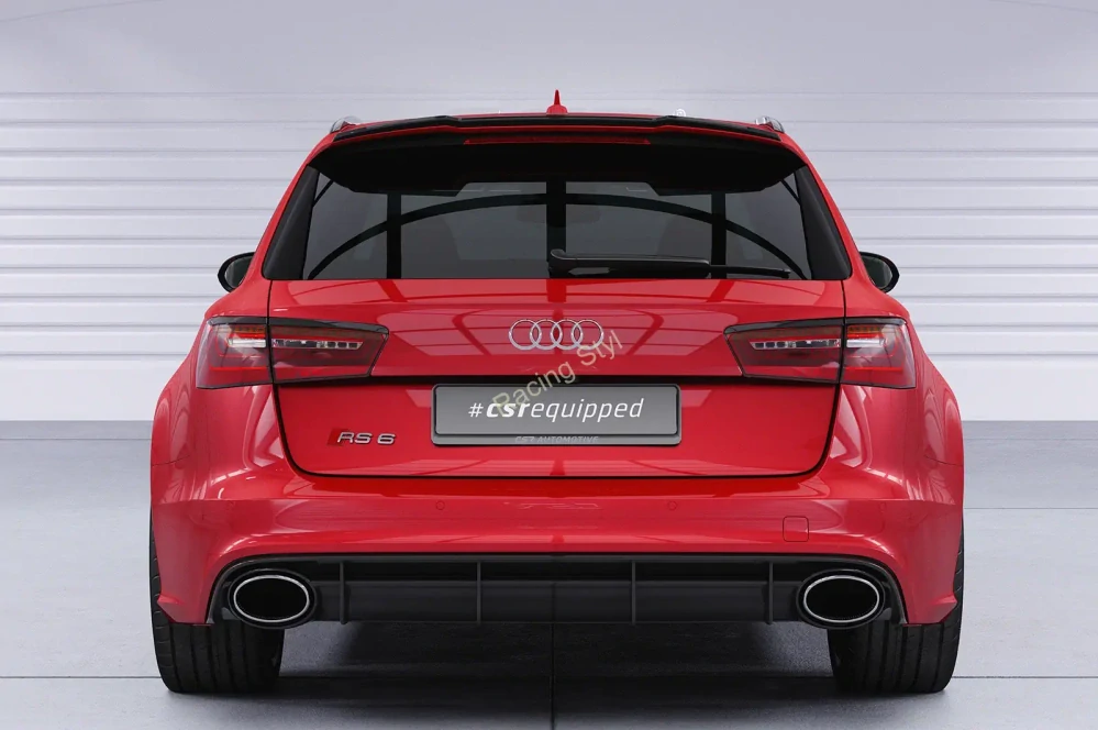 Audi RS6 (C7) spoiler na zadní křídlo Glossy Black CSR Lesk.