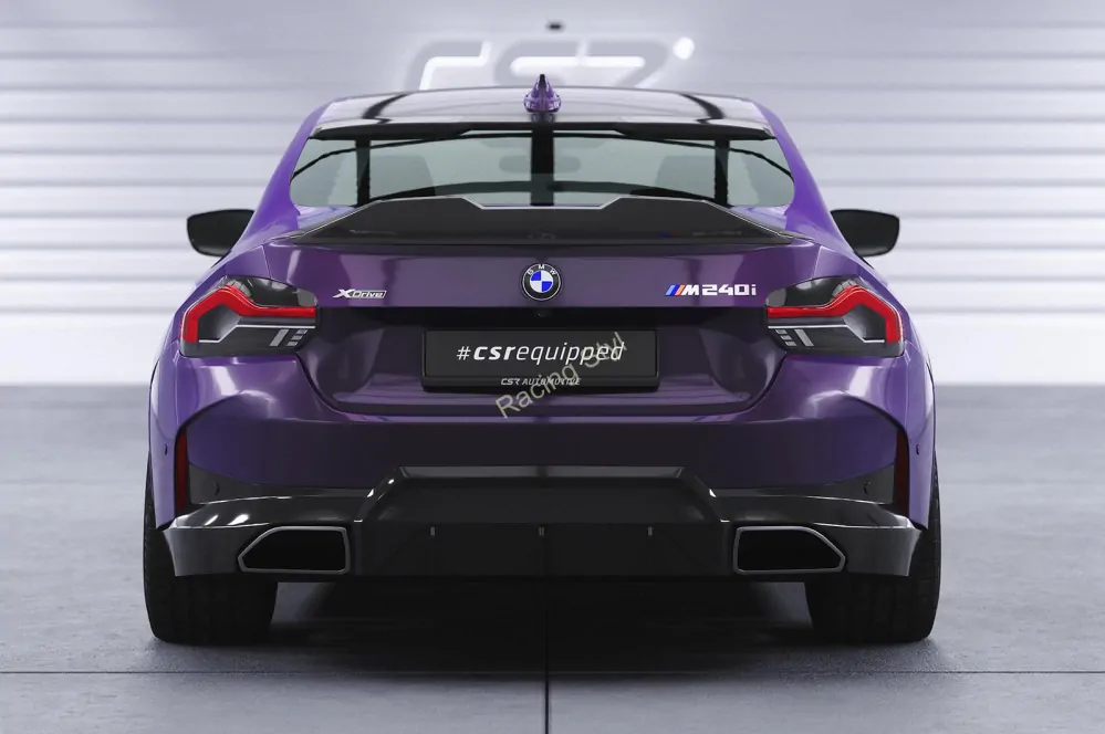 BMW 2 G42 spoiler křídlo na víko kufru Glossy Black CSR Lesk.