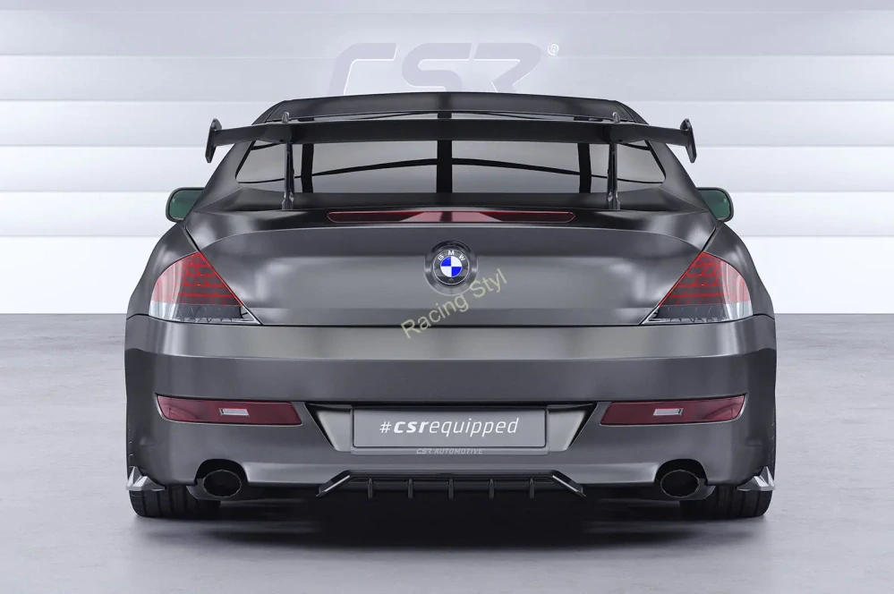 BMW 6 E63/E64 Coupe-Cabrio spoiler na zadní nárazník difuzor CSR Matt.