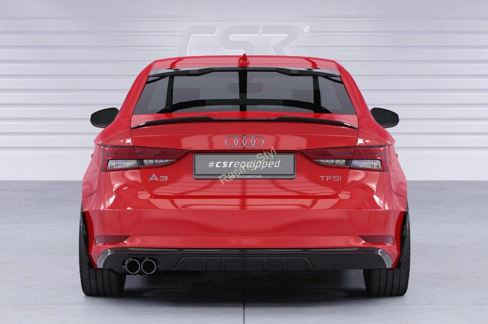 Audi A3 (8V) boční spoilery na zadní nárazník CSR Matt.