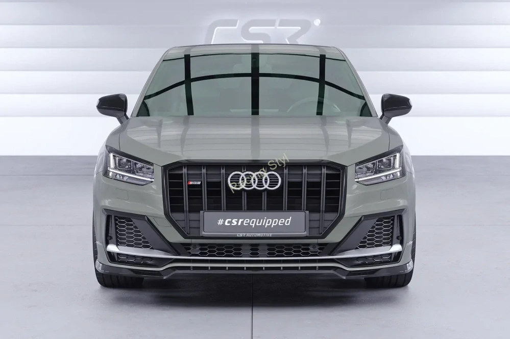 Audi SQ2 (GA) přední spoiler lip Glossy Black CSR Lesk